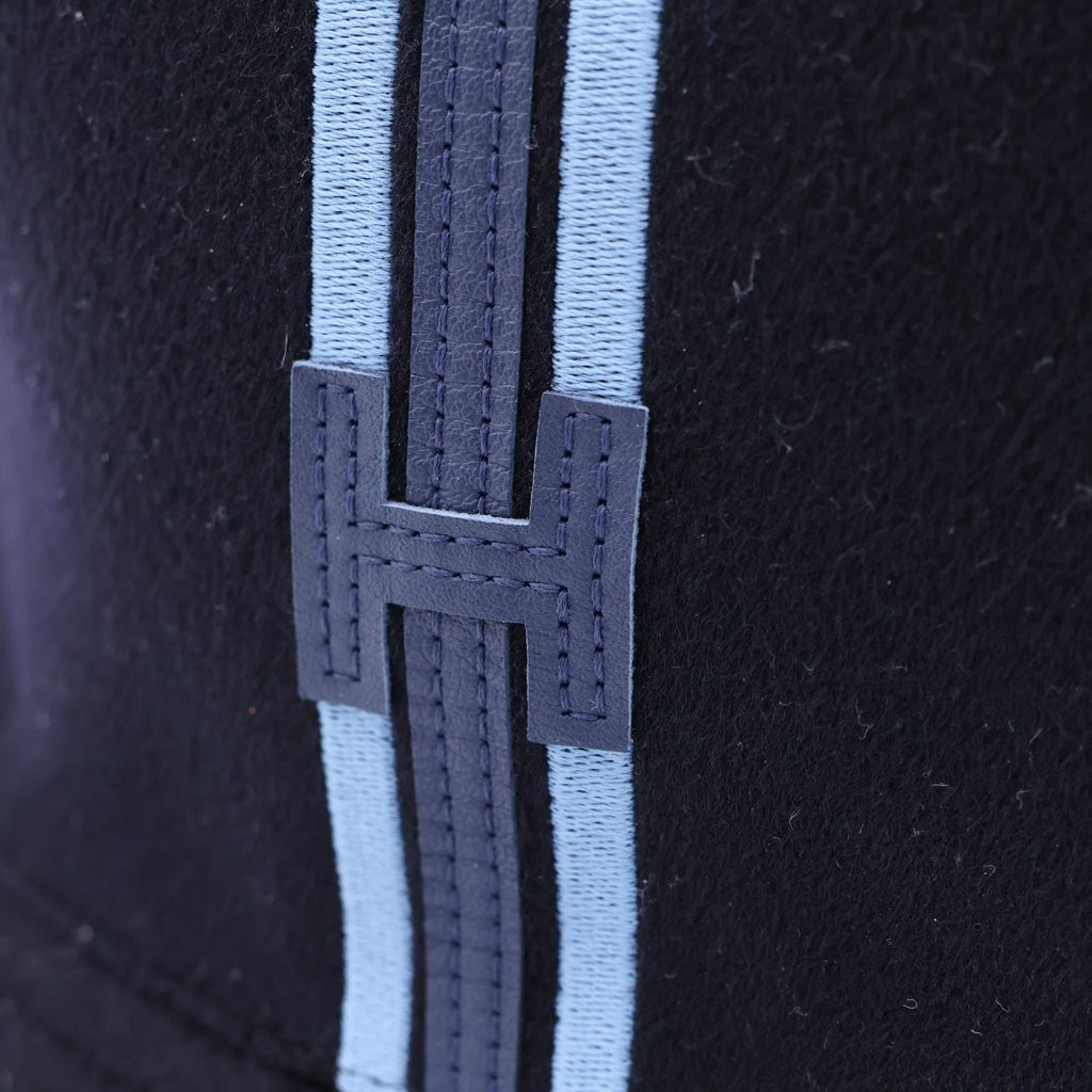 HERMES(エルメス) フレッド Hストライプ バケットハット ネイビー #57