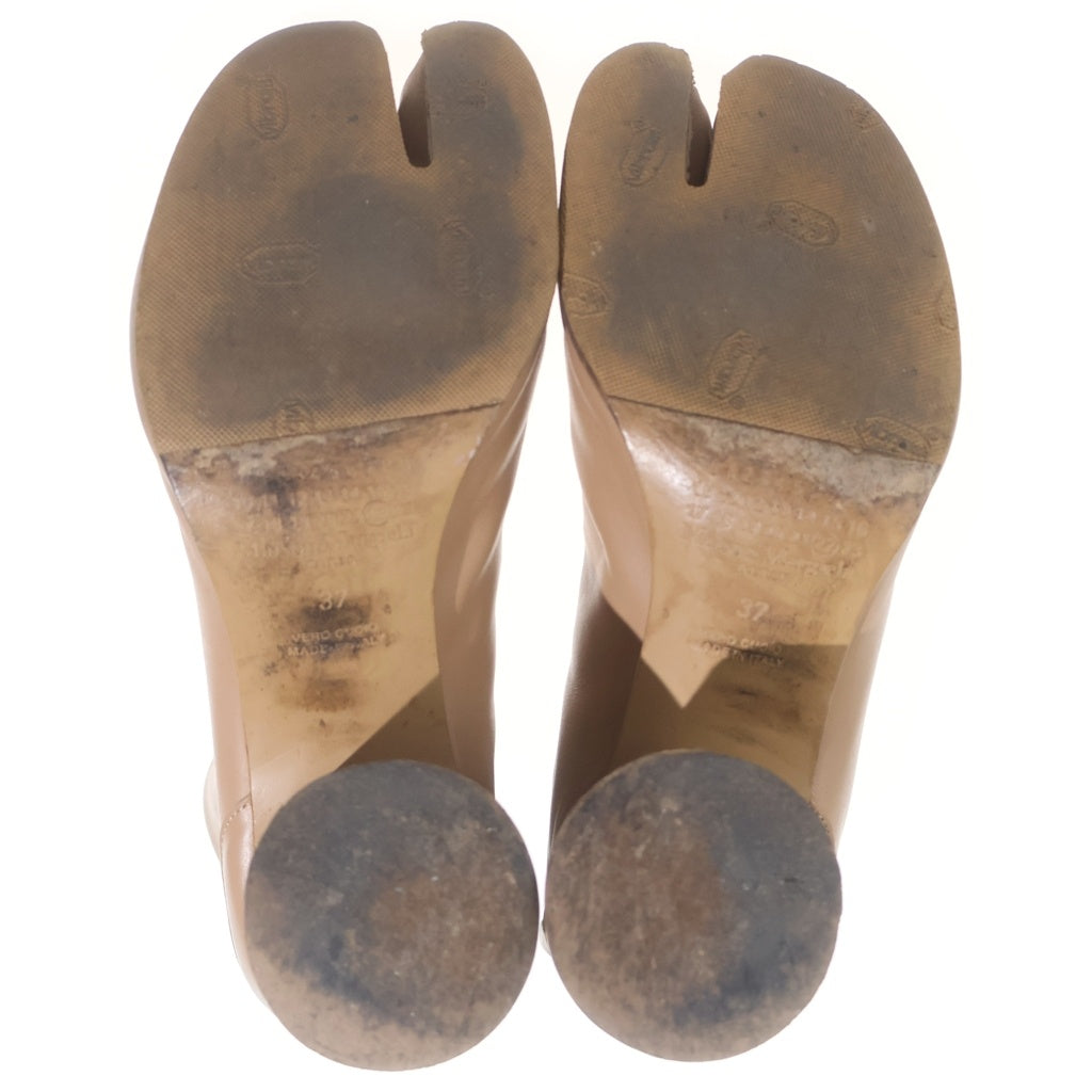 MM6 Maison Margiela(エムエムシックスメゾンマルジェラ) 22 TABI BOOTS 足袋ブーツ タビ ヒール ベージュ レディース