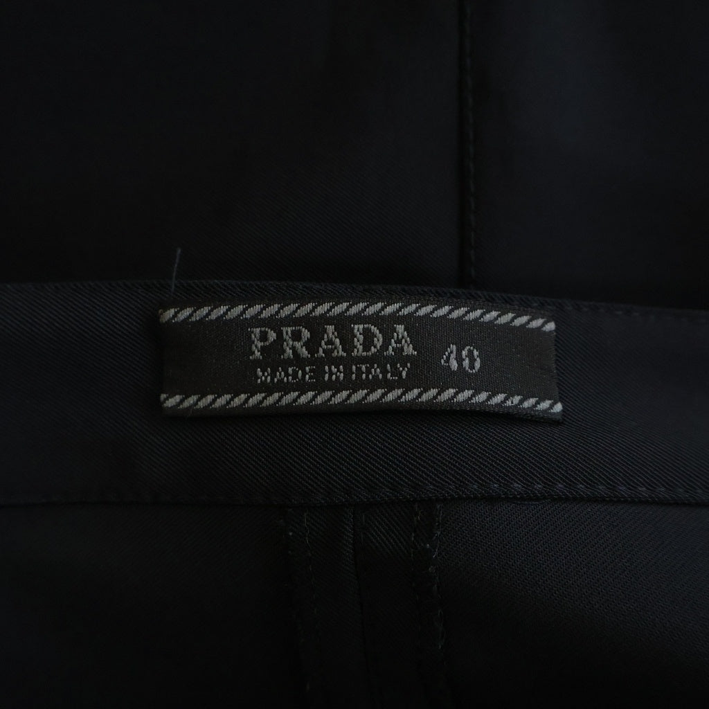 PRADA(プラダ) 00s ポリエステル スカート イタリア製 ネイビー レディース