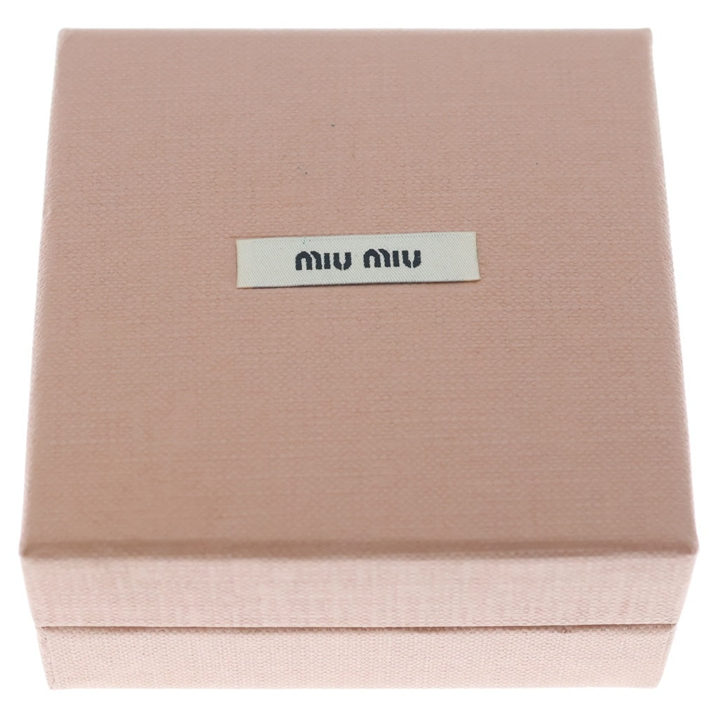 miumiu(ミュウミュウ) ロゴプレート バレッタ ヘアクリップ アクセサリー グレー レディース