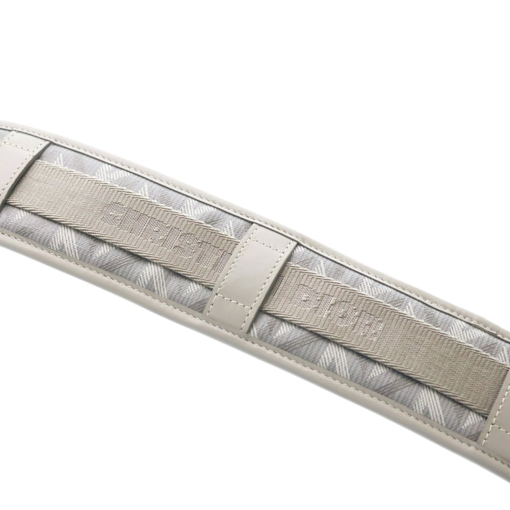 DIOR(ディオール) CDダイヤモンド メッセンジャーバッグ ショルダーバッグ ミニバッグ グレー レザー シルバー金具 レディース