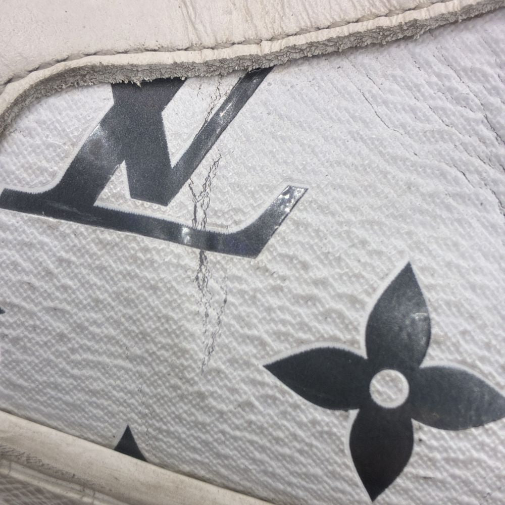 LOUIS VUITTON(ルイヴィトン) モノグラム PVC レザー レースアップ ローカットシューズ スニーカー ホワイト MS1210