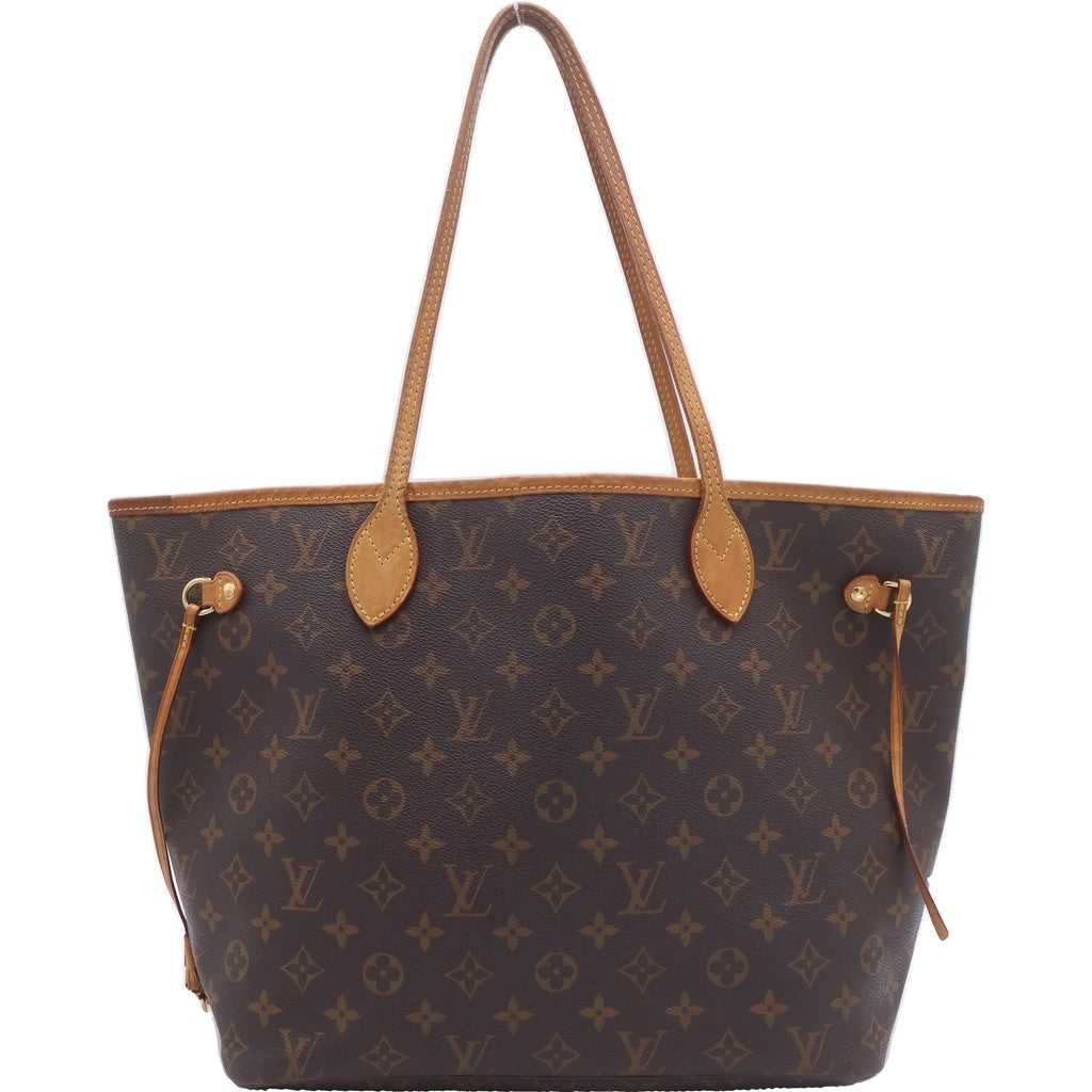LOUIS VUITTON(ルイヴィトン) モノグラム ネヴァーフルMM 旧型 トートバッグ ハンドバッグ ブラウン レザー×PVC M40995 ゴールド金具 レディース