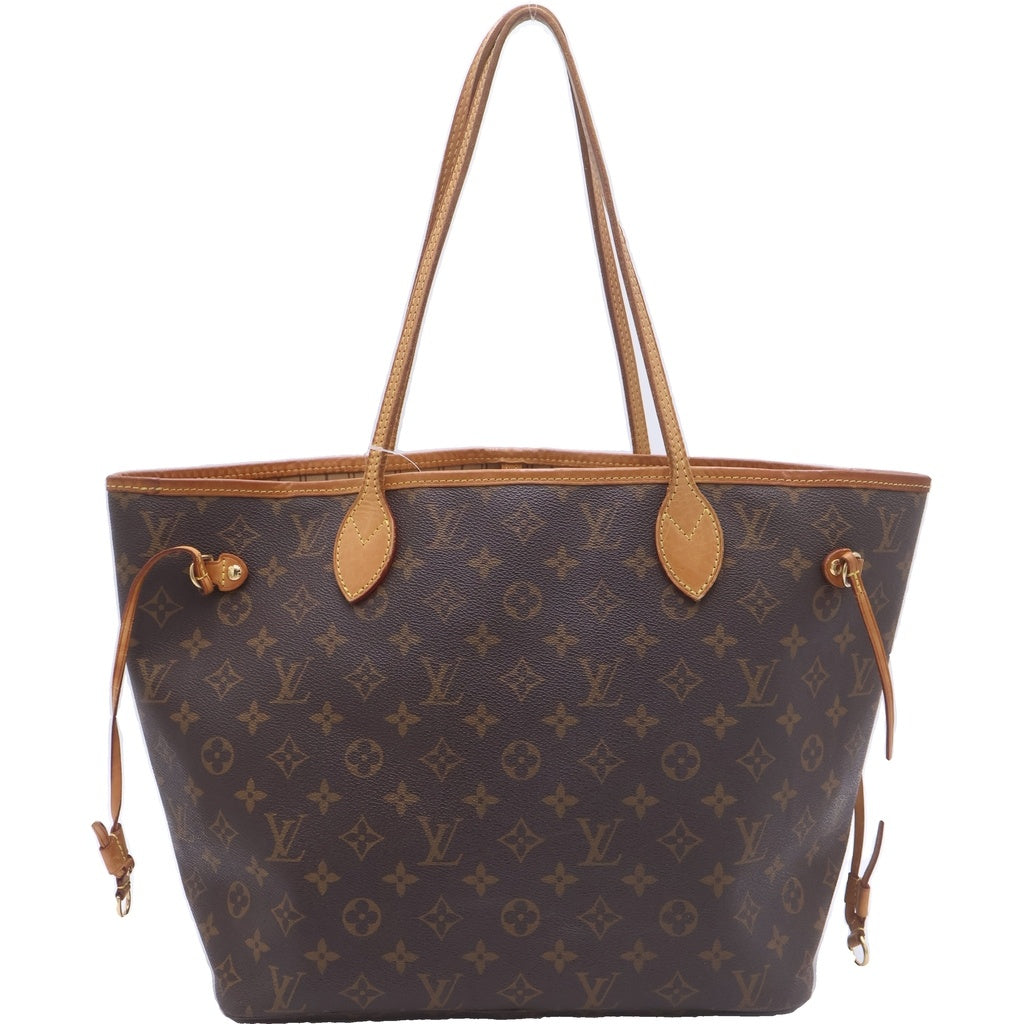 LOUIS VUITTON(ルイヴィトン) モノグラム ネヴァーフルMM 旧型 トートバッグ ハンドバッグ ブラウン レザー×PVC M40995 ゴールド金具 レディース