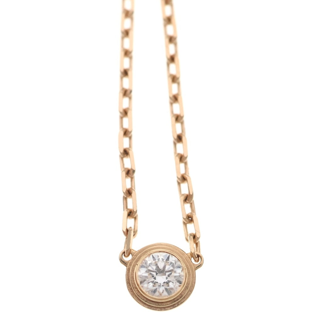 Cartier(カルティエ) ダムールSM ダイヤ ネックレス K18PG ピンクゴールド レディース