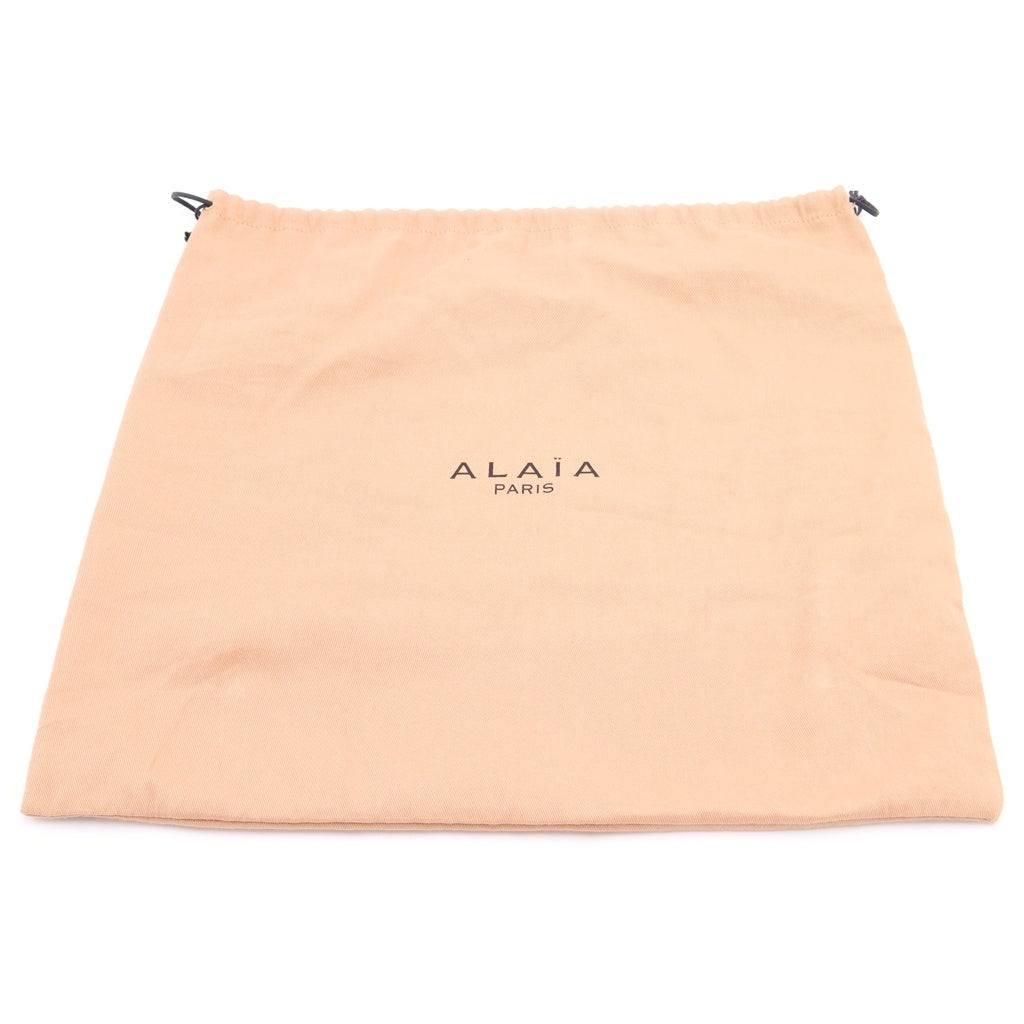 ALAIA(アライア) ミーナ スタッズ ハンドバッグ トートバッグ ブラック レザー レディース