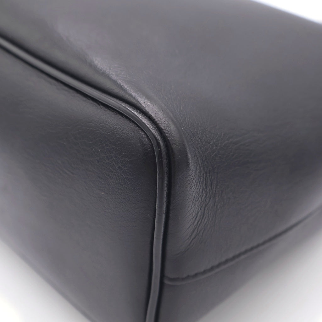 CELINE(セリーヌ) ソフトキューブ スモール 2WAYハンドバッグ ブラック×レッド レザー レディース