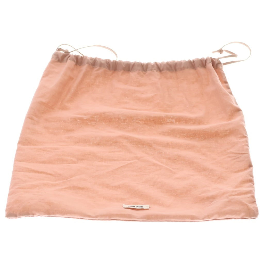 miumiu(ミュウミュウ) マテラッセ チェーンショルダーバッグ ブラック レザー 5BH118 ゴールド金具 レディース