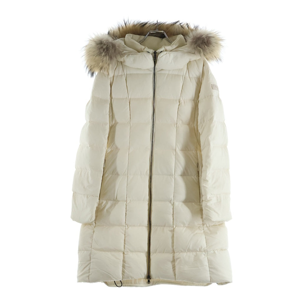 TATRAS(タトラス) GANO DOWN JACKET ガノ ダウンジャケット コート ファー フード ナイロン ライトベージュ LTAT23A4867-D レディース