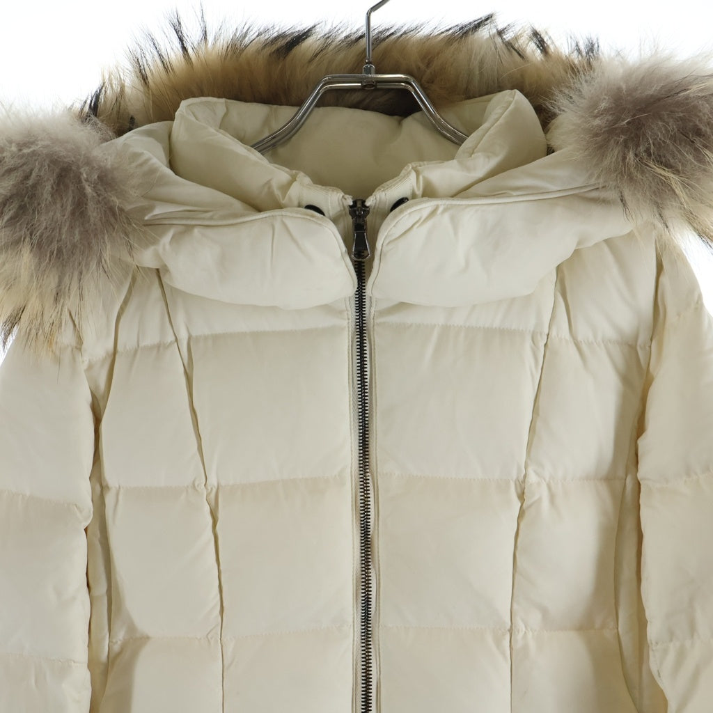TATRAS(タトラス) GANO DOWN JACKET ガノ ダウンジャケット コート ファー フード ナイロン ライトベージュ LTAT23A4867-D レディース