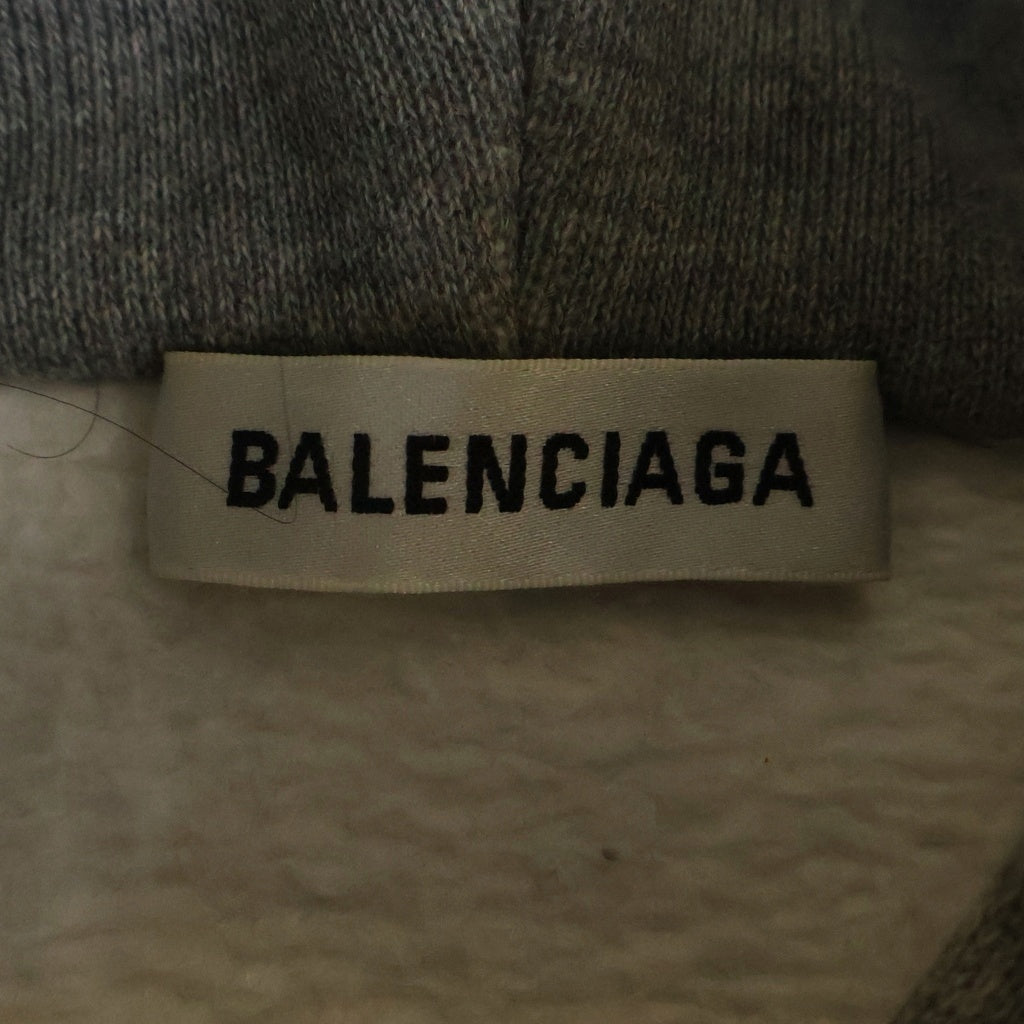BALENCIAGA(バレンシアガ) ロゴプリントパーカー フーディー グレー #M 541690 レディース