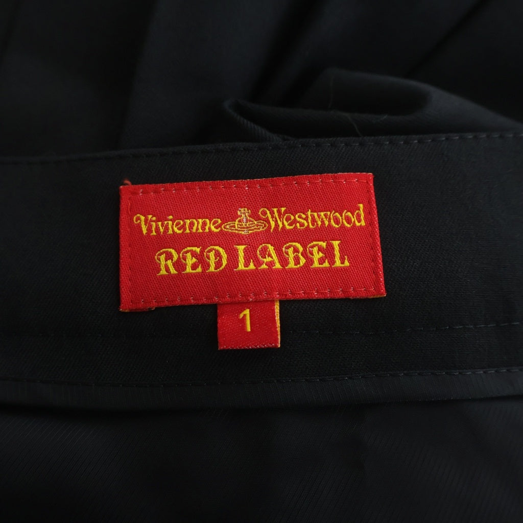 Vivienne Westwood Red Label(ヴィヴィアンウエストウッドレッドレーベル) ひざ丈プリーツスカート ブラック #M レディース