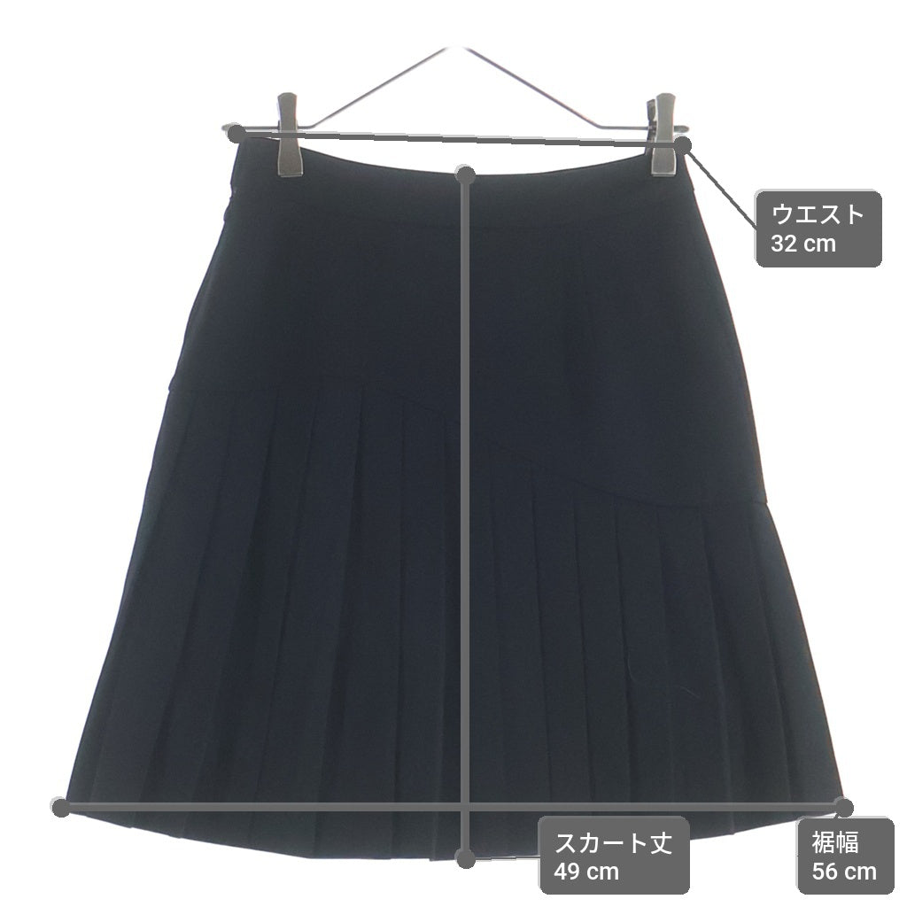Vivienne Westwood Red Label(ヴィヴィアンウエストウッドレッドレーベル) ひざ丈プリーツスカート ブラック #M レディース