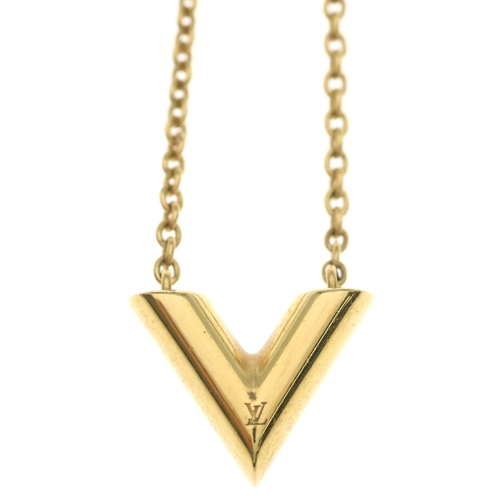 LOUIS VUITTON(ルイヴィトン) エセンシャルV ネックレス ペンダント チェーン ゴールド GP M61083 レディース