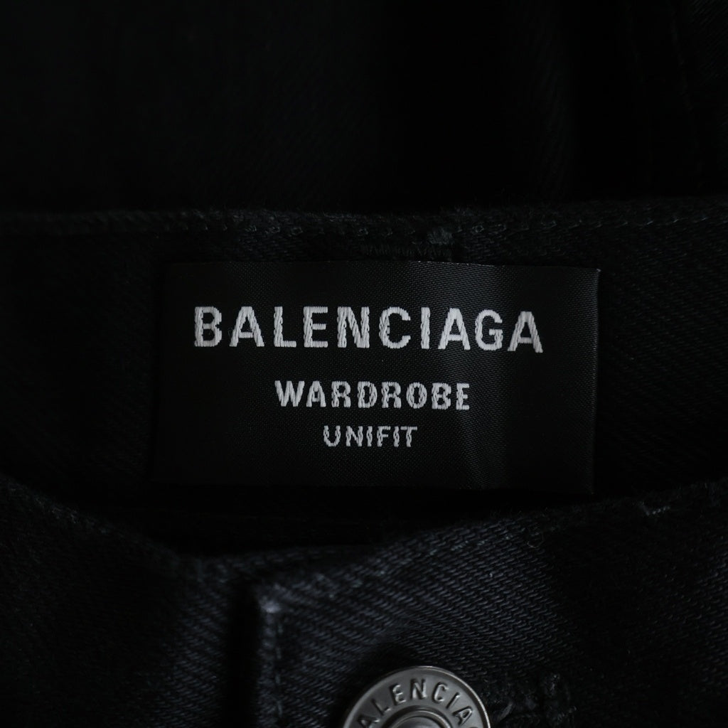 BALENCIAGA(バレンシアガ) スーパーバギーデニムパンツ ブラック #XS 675230