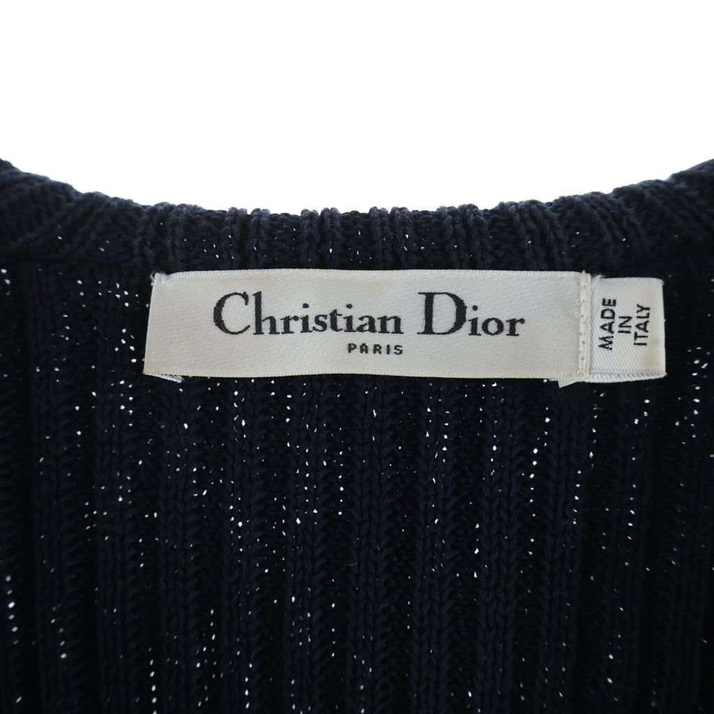 Christian Dior(クリスチャンディオール) セーラーカラーボーダーニット アイボリー×ネイビー #40 214S27AM731 レディース