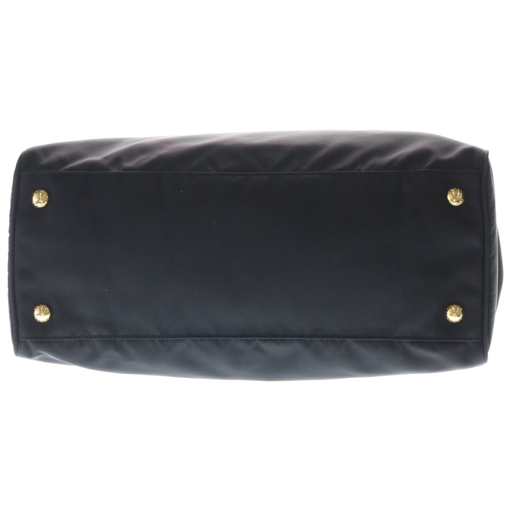PRADA(プラダ) トライアングルロゴ ナイロン ゴールド金具 2WAY ハンドバッグ ショルダーバッグ ブラック B1843M レディース