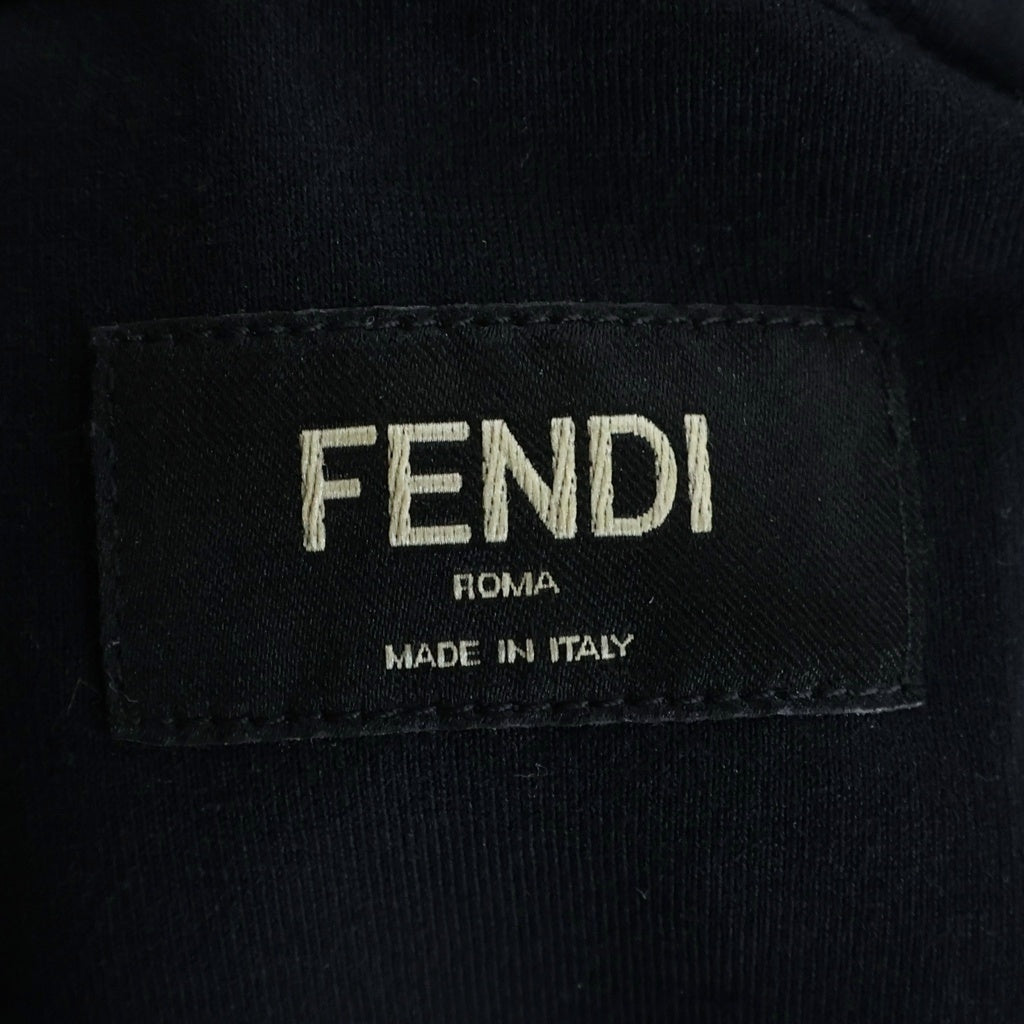 FENDI(フェンディ) ARTIST ALLOVER TEE フロントデザインTシャツ カットソー 刺繍 ブラック FY0936 AH0V