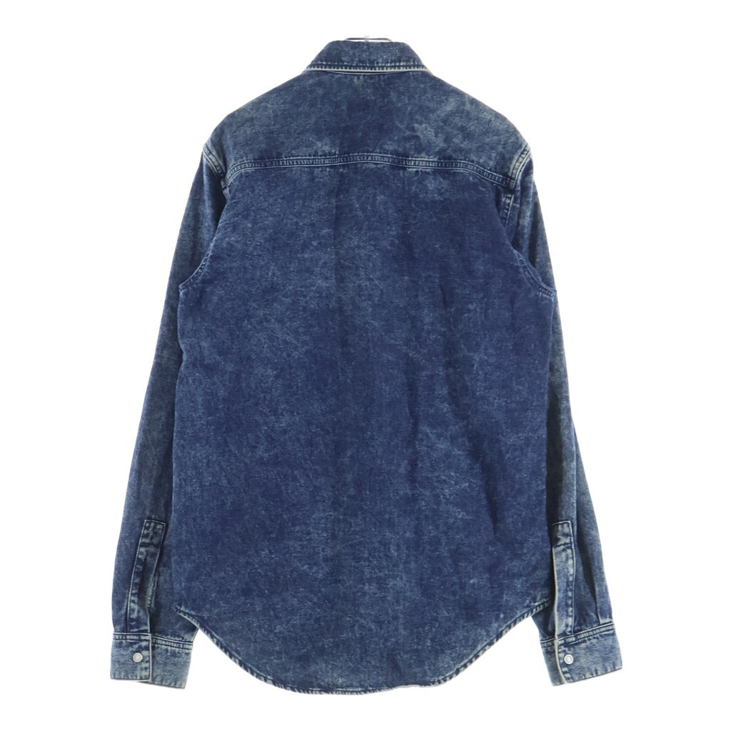 GIVENCHY(ジバンシィ) サイドテープロゴ デニム長袖シャツ スナップ