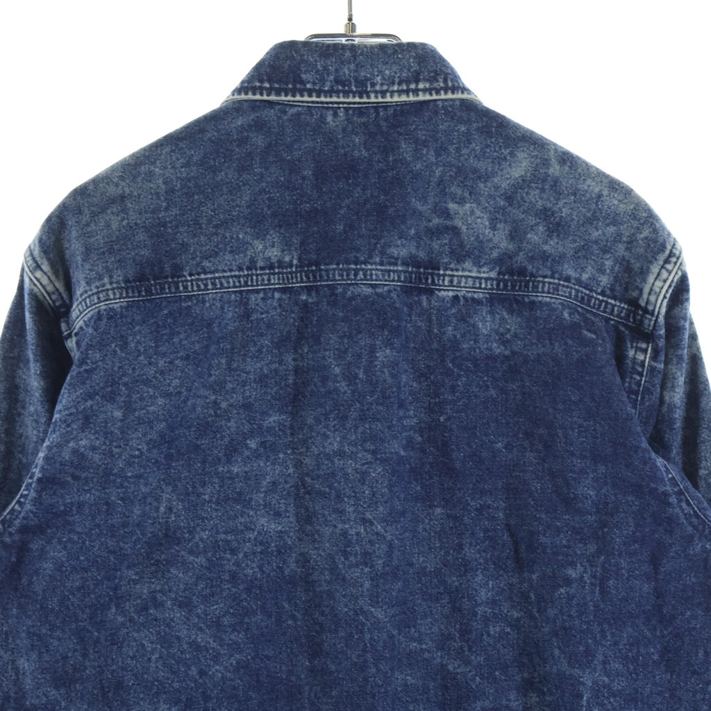 GIVENCHY(ジバンシィ) サイドテープロゴ デニム長袖シャツ スナップボタン ブルー BM608Y5080