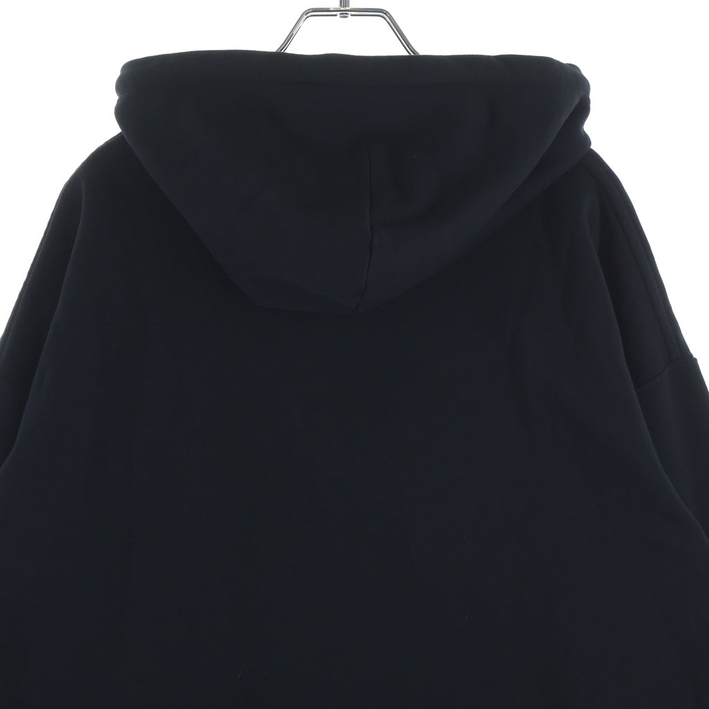 LOEWE(ロエベ) ANAGRAM LEATHER PATCH HOODIE アナグラム レザーパッチ フーディー パーカー ロゴ ブラック H526Y25X15