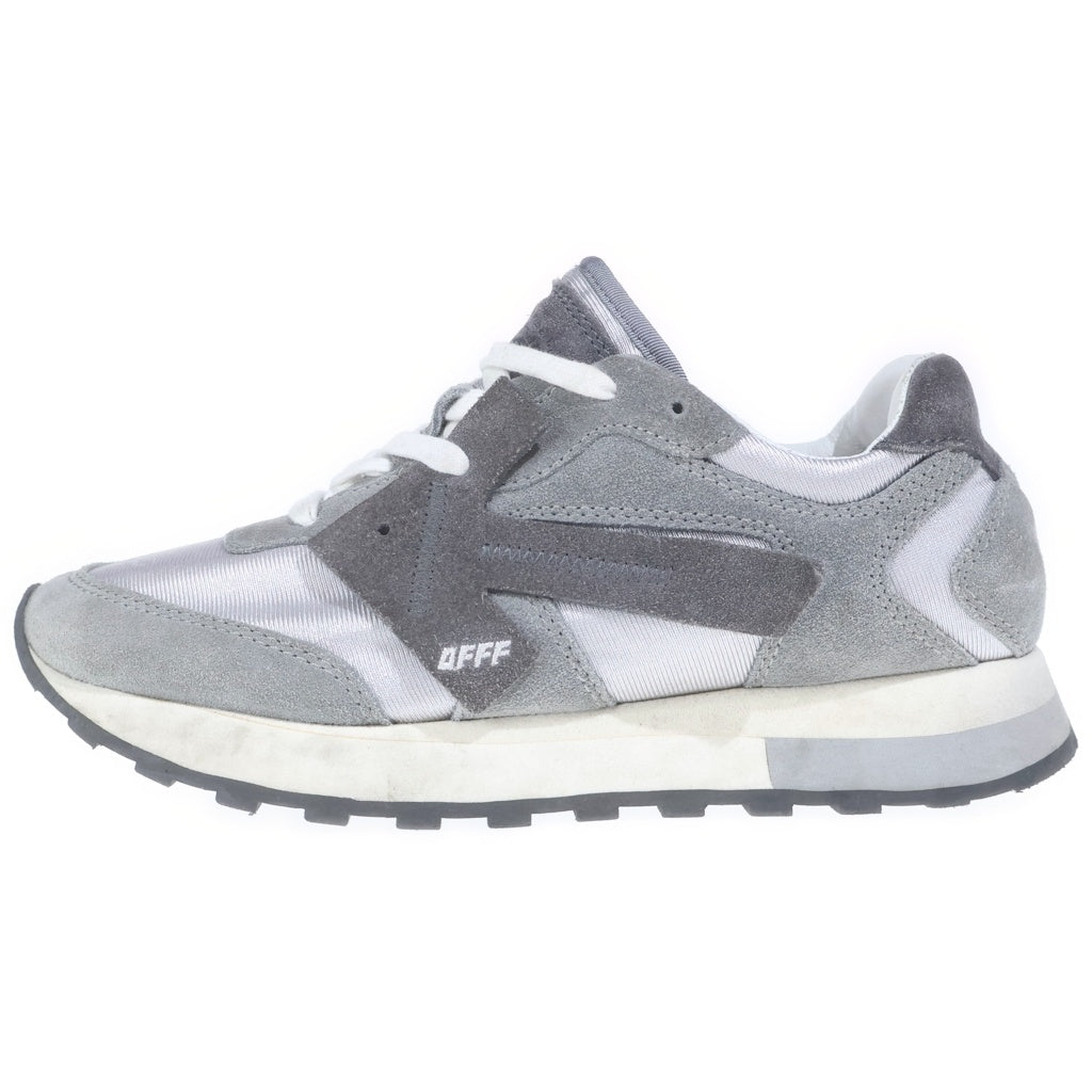 OFF-WHITE(オフホワイト) ローカットスニーカー グレー スエード #38 レディース