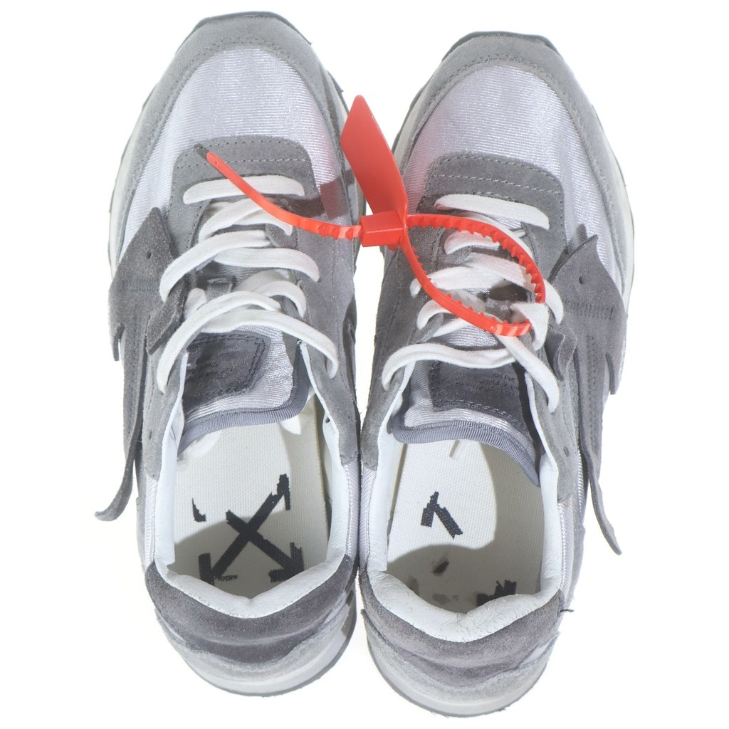 OFF-WHITE(オフホワイト) ローカットスニーカー グレー スエード #38 レディース