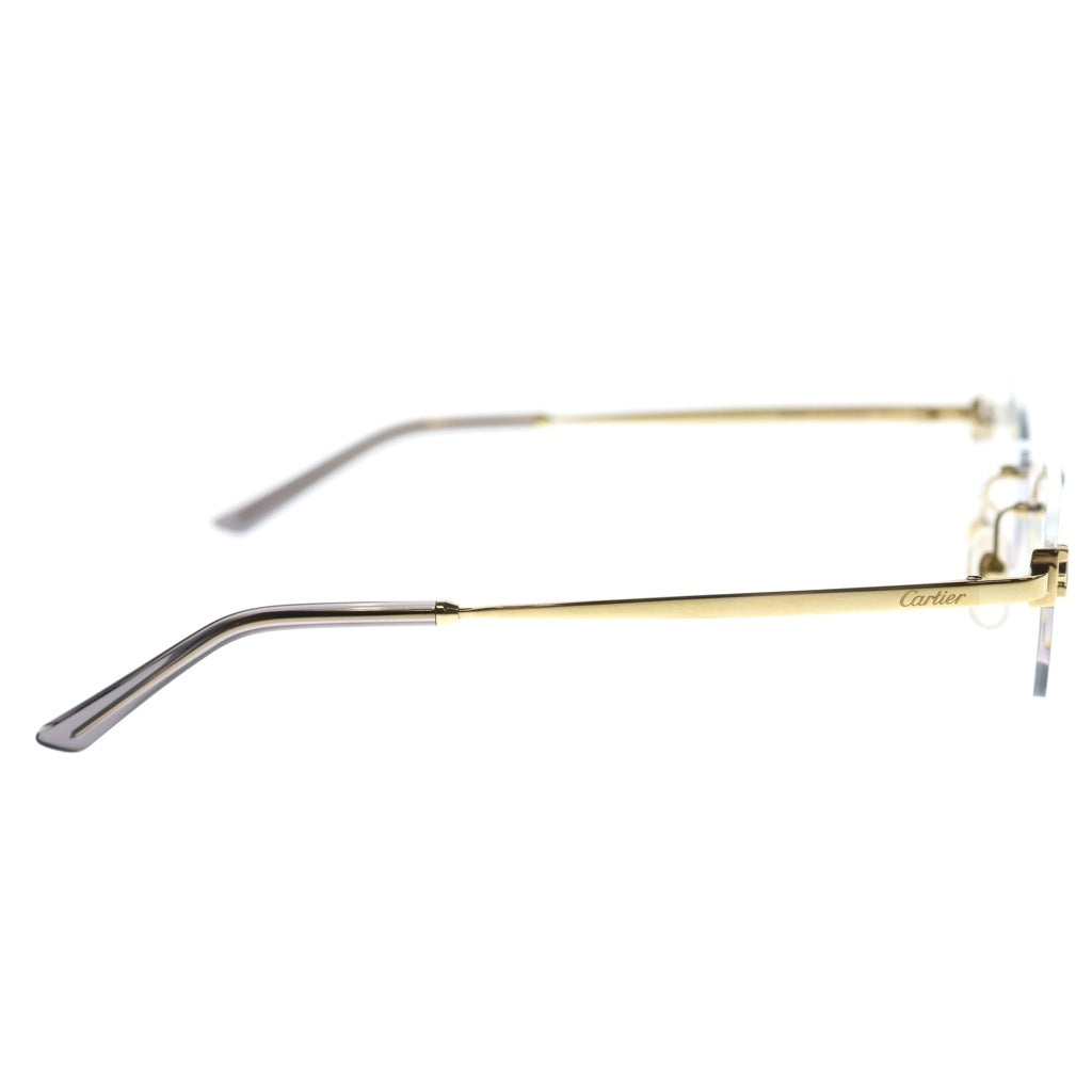 Cartier(カルティエ) リムレス サングラス ゴールド金具 ゴールド/グレー CT0591S001