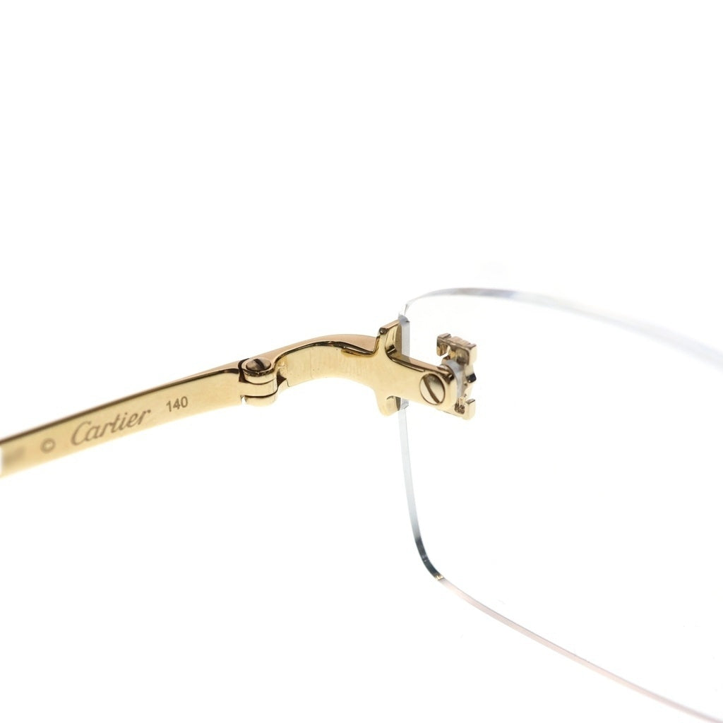 Cartier(カルティエ) リムレス サングラス ゴールド金具 ゴールド