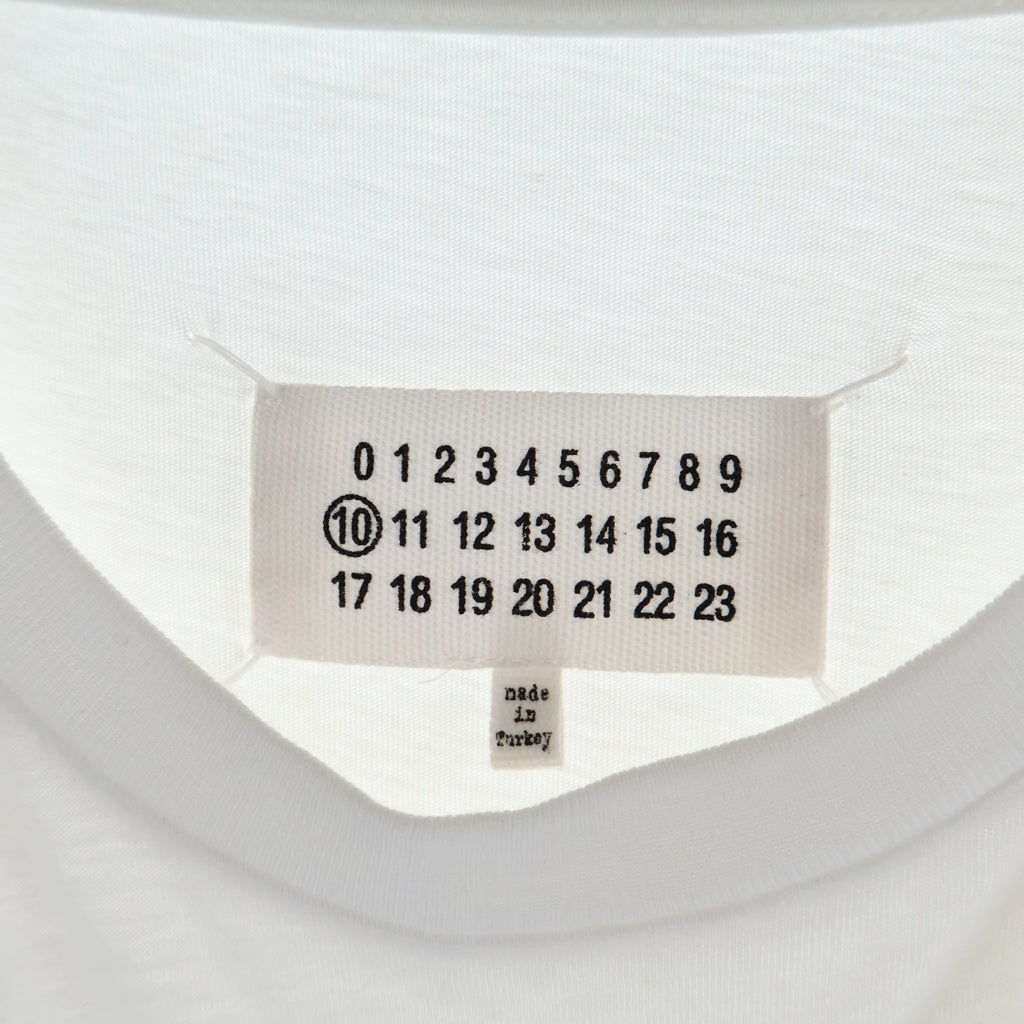 MM6 Maison Margiela(エムエムシックスメゾンマルジェラ) 19SS STEREO TYPE TEE ステレオタイプ 半袖Tシャツ カットソー コットン ホワイト S50GC0538 S22533