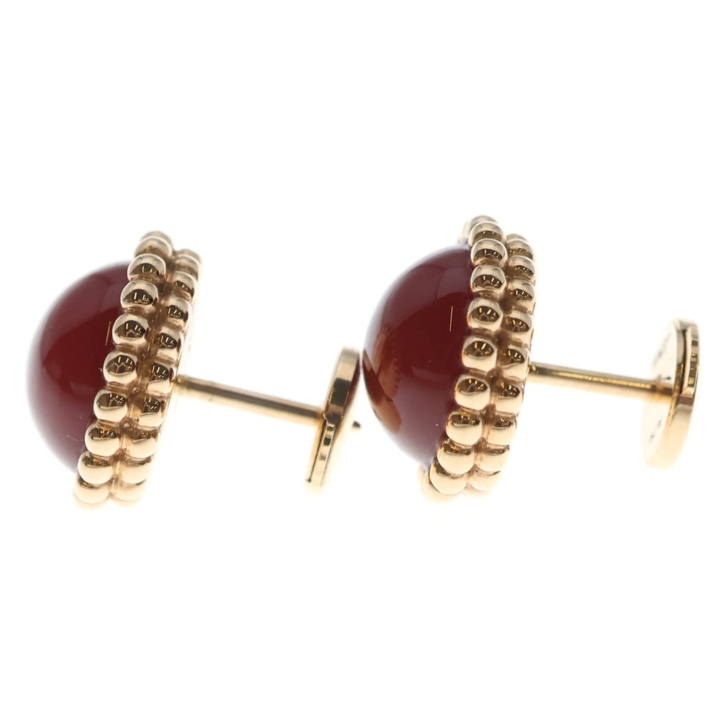 Van Cleef & Arpels(ヴァンクリーフアンドアーペル) ペルレ クルール カーネリアン ピアス Au750PG レッド ピンクゴールド VCARP4E000 レディース