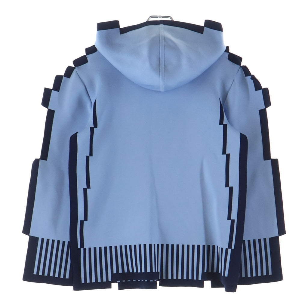 LOEWE(ロエベ) 23SS ピクセルプルオーバーパーカー フーディー ブルー/ブラック レディース