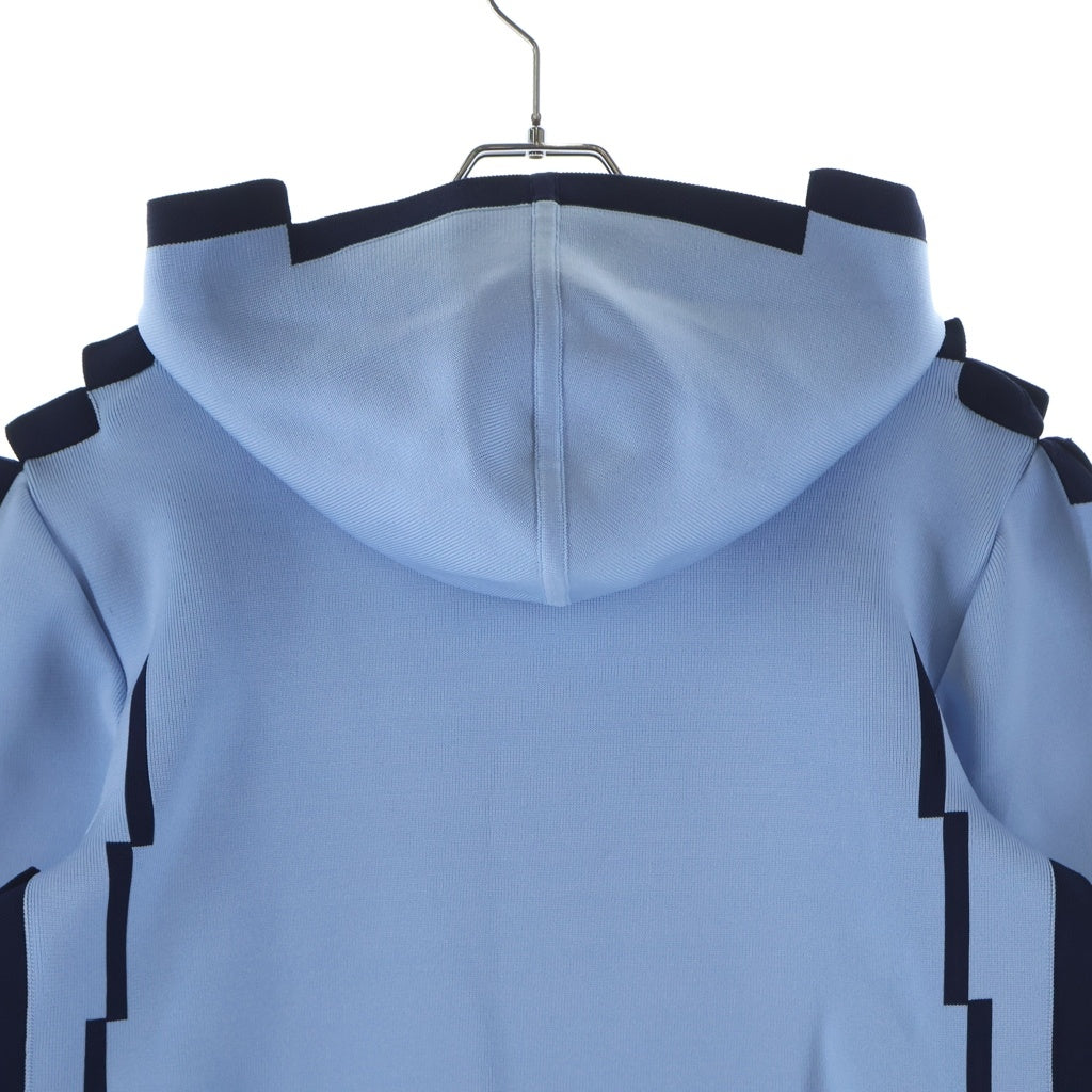 LOEWE(ロエベ) 23SS ピクセルプルオーバーパーカー フーディー ブルー/ブラック レディース