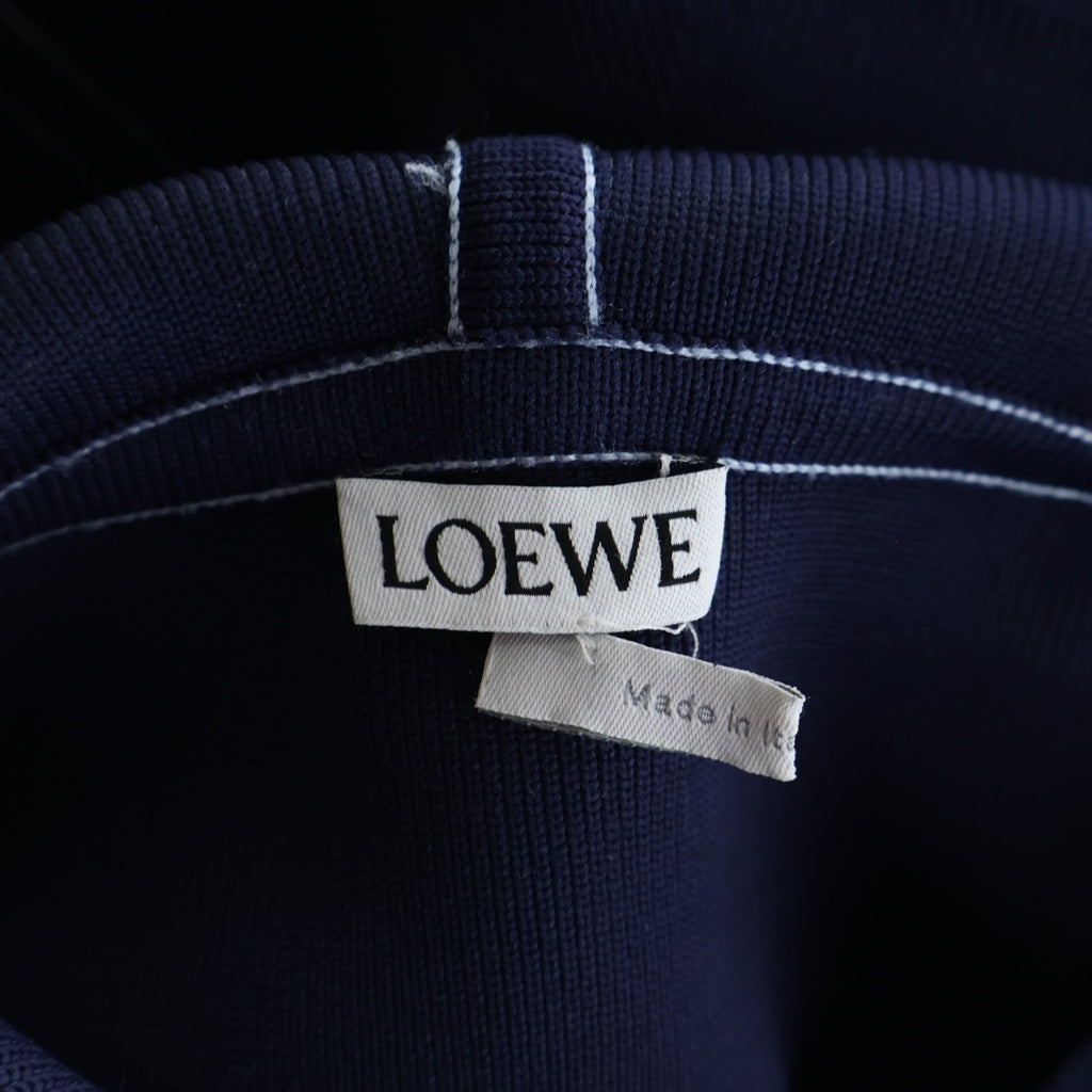LOEWE(ロエベ) 23SS ピクセルプルオーバーパーカー フーディー ブルー/ブラック レディース