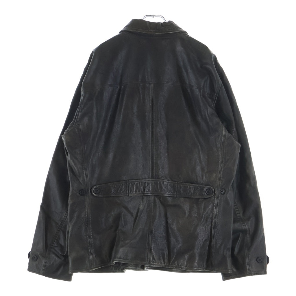 RRL(ダブルアールエル) 25AW Indigo Leather Car Coat インディゴレザーカーコート カウハイドレザージャケット インディゴ染め ブラウン 200013316