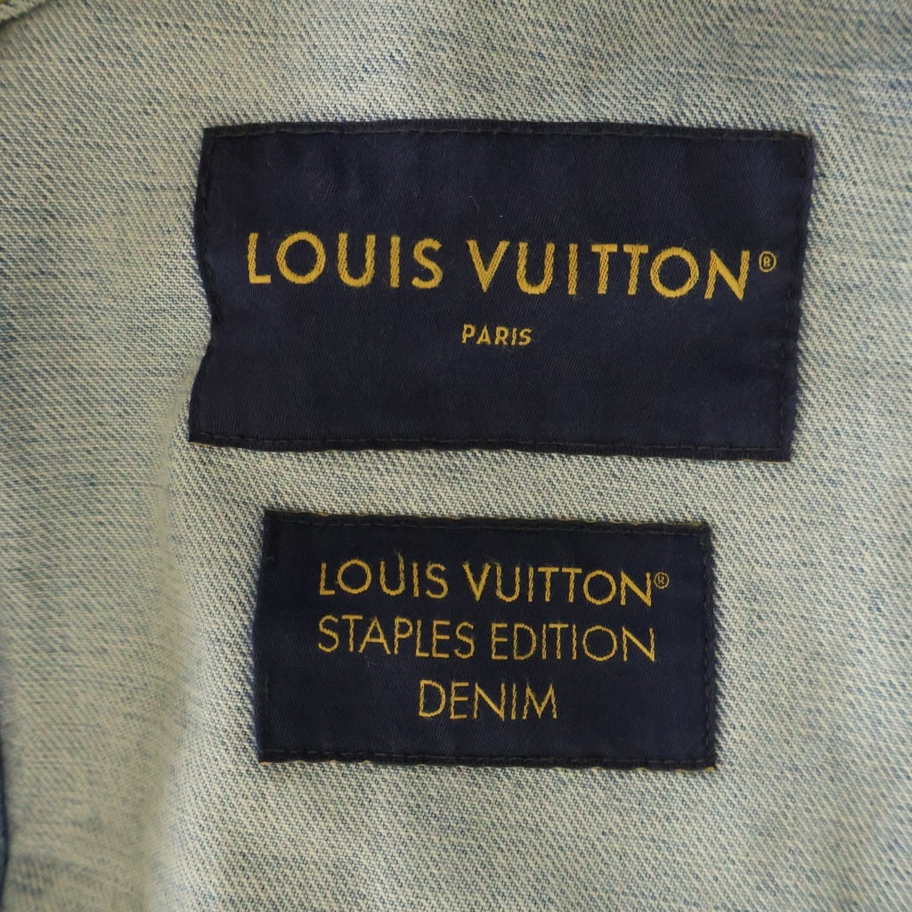 LOUIS VUITTON(ルイヴィトン) 25SS ウォッシュ加工 パールボタンデニムジャケット インディゴ RM251MQ PCP HSA45W