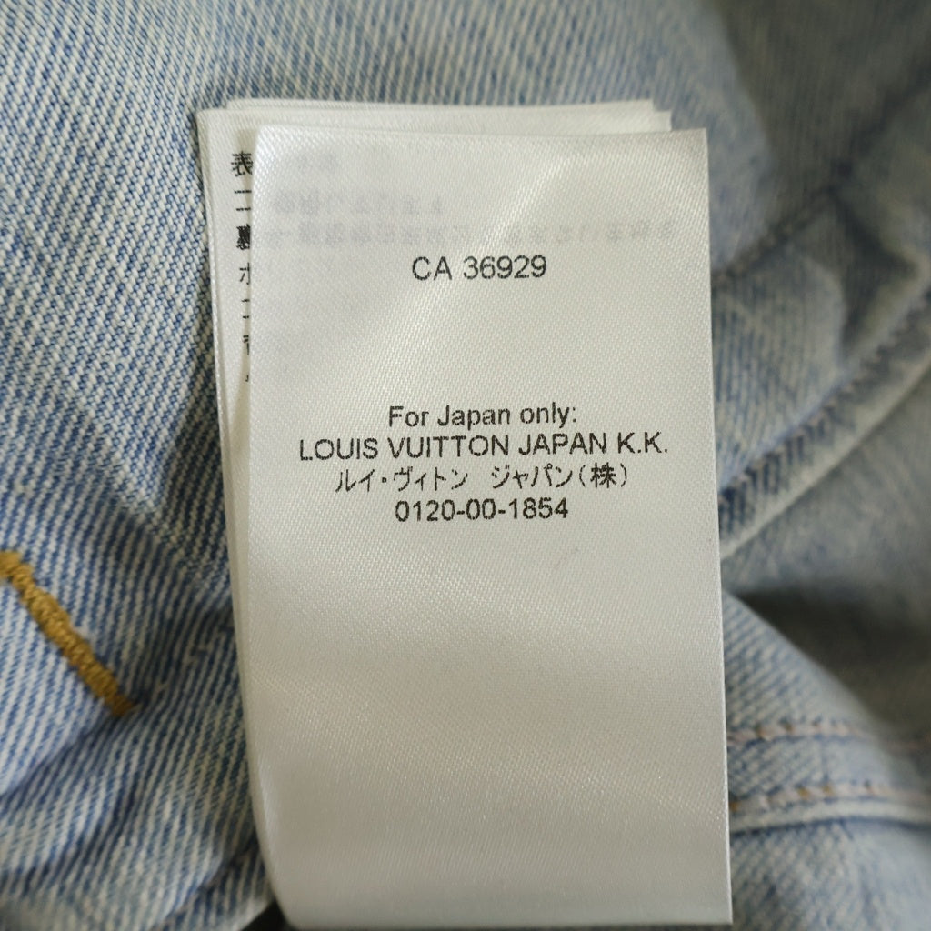 LOUIS VUITTON(ルイヴィトン) 25SS ウォッシュ加工 パールボタンデニムジャケット インディゴ RM251MQ PCP HSA45W