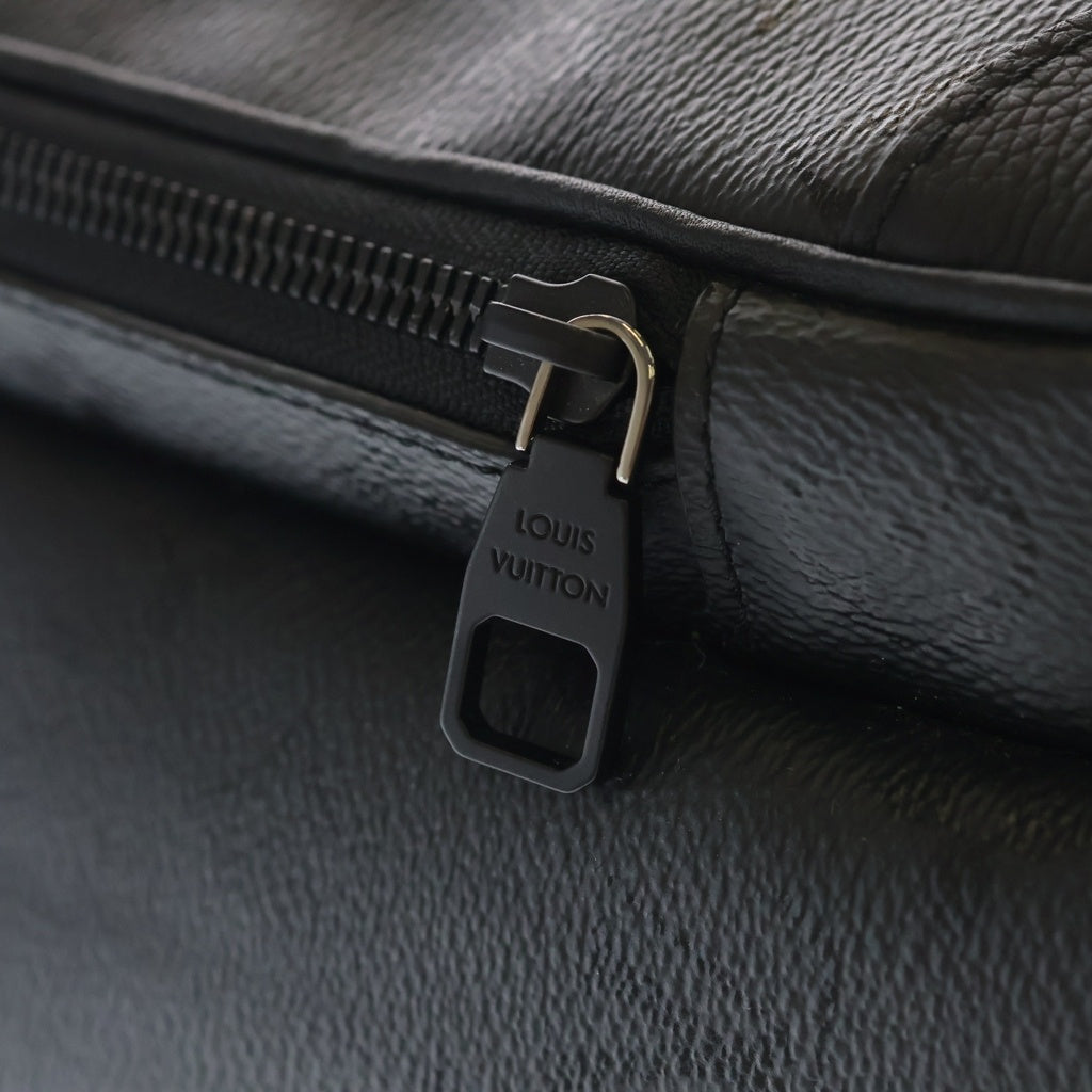 LOUIS VUITTON(ルイヴィトン) モノグラム ミッドナイト バックパック リュックサック ブラック レザー×PVC M26765 ブラック金具