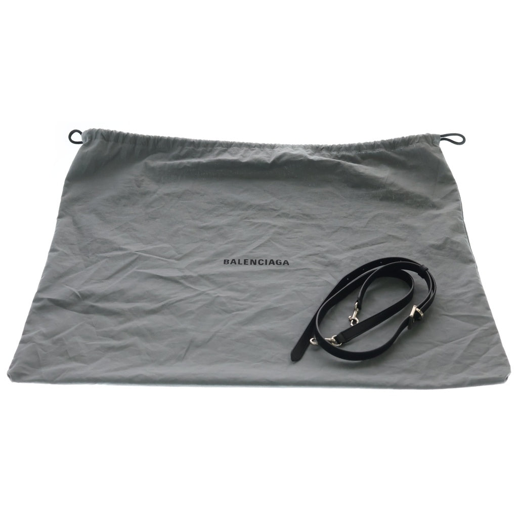 BALENCIAGA(バレンシアガ) ベルエアー キャリーオール ハンドバッグ ブラック カーフスキン 805481 シルバー金具 レディース