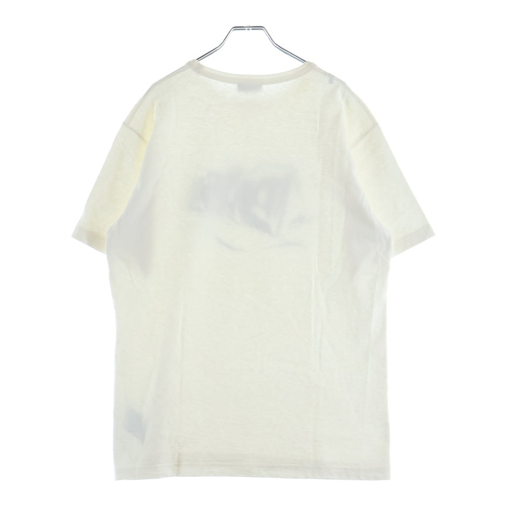 Christian Dior(クリスチャンディオール) 23AW フロッキーロゴ 半袖Tシャツ カットソー コットン ホワイト 393J696A0849