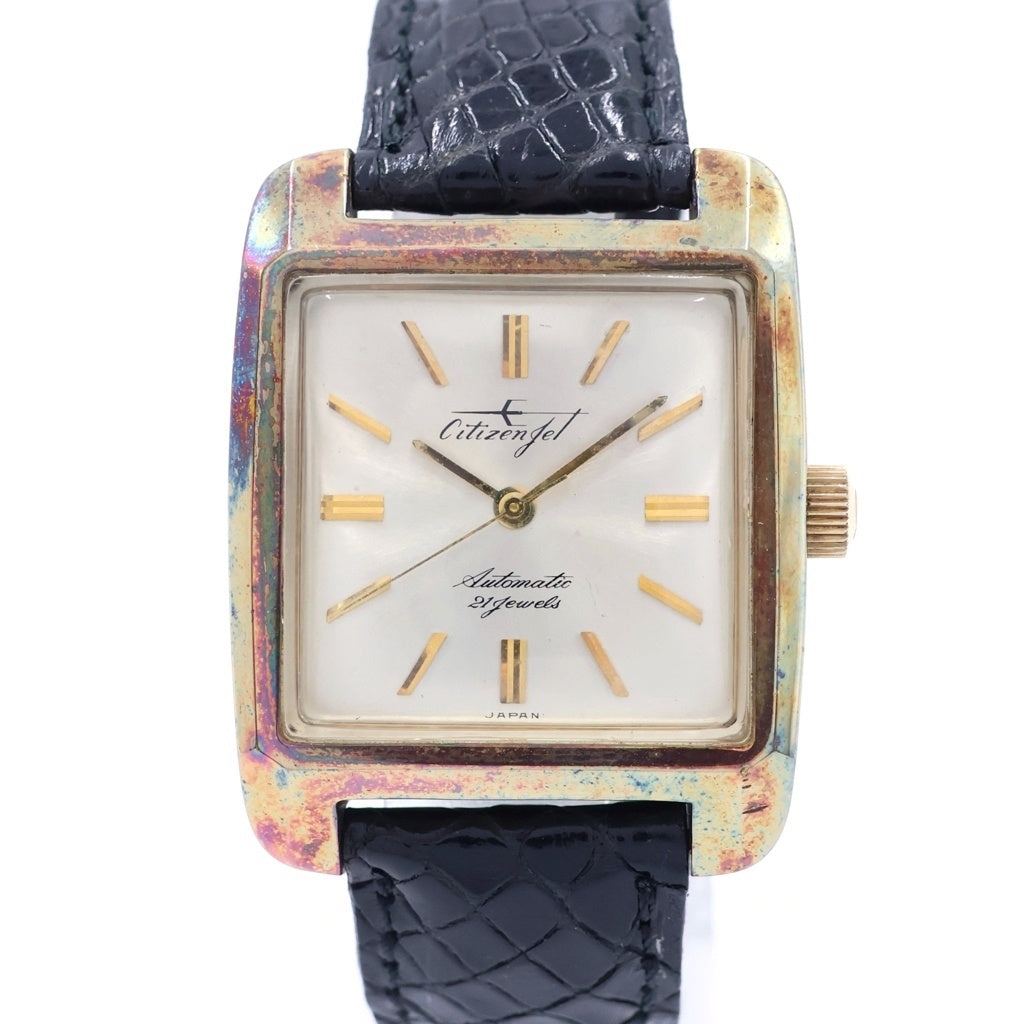CITIZEN(シチズン) シチズン ジェット オートデーター シルバー文字盤 GP/AT 自動巻き ヴィンテージ AD12021 レディース
