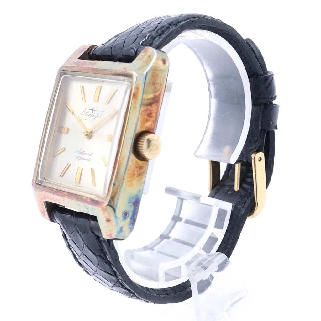 CITIZEN(シチズン) シチズン ジェット オートデーター シルバー文字盤 GP/AT 自動巻き ヴィンテージ AD12021 レディース