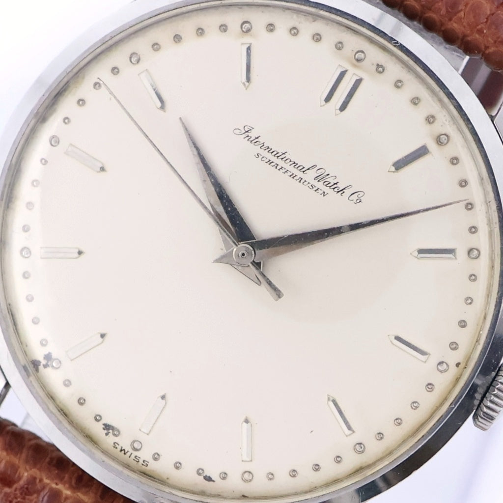IWC(アイダブリューシー) オールドインター シャフハウゼン アイボリー文字盤 砲弾インデックス SS/手巻き 腕時計 レディース