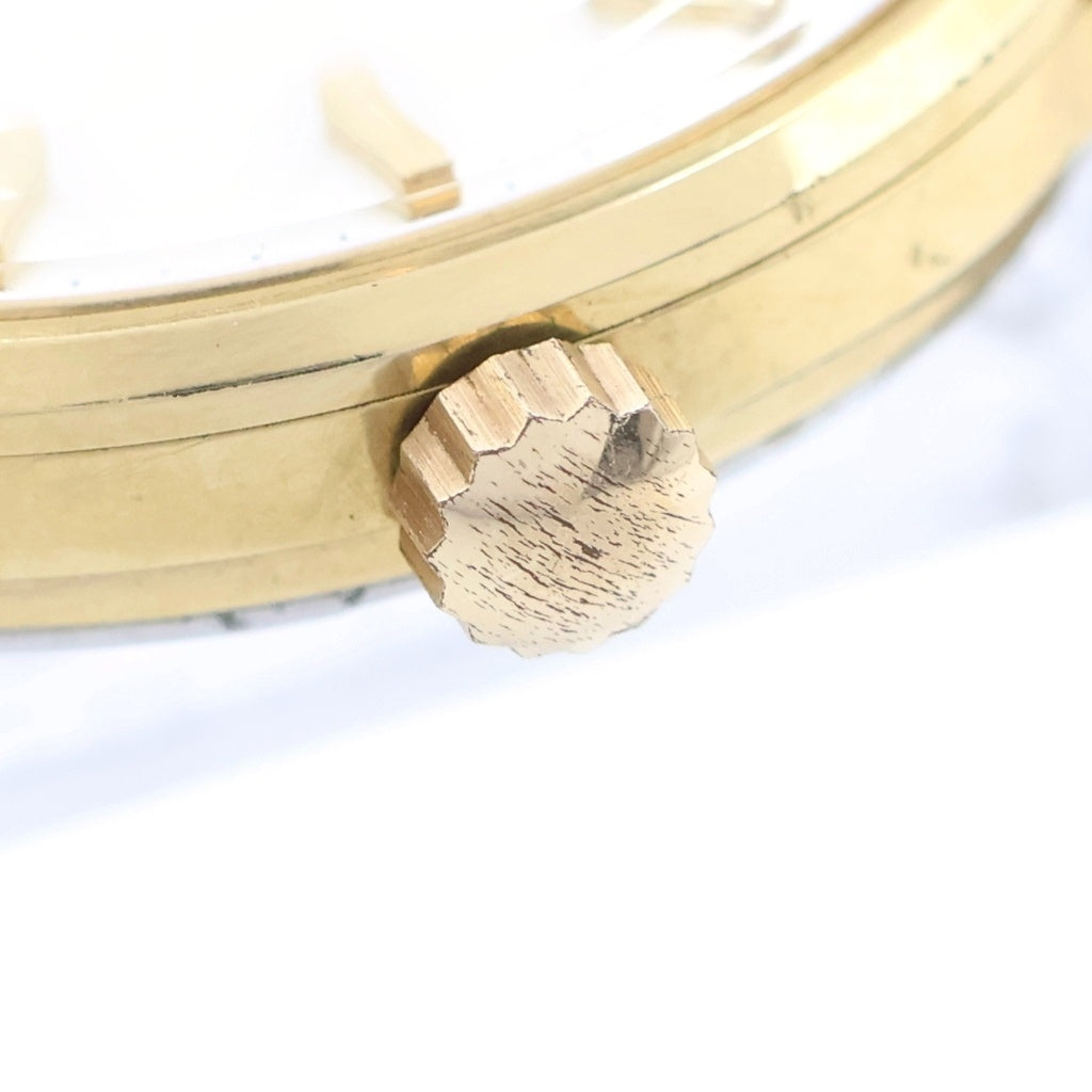 SEIKO(セイコー) Lord Marvel ロードマーベル シルバー文字盤 GP×革/手巻き 腕時計 ヴィンテージ 5740-0010 レディース