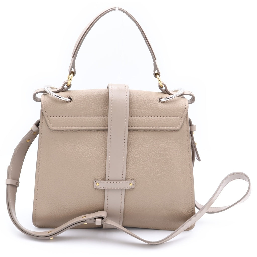 Chloe(クロエ) アビー レザー 2WAY ショルダーバッグ ハンドバッグ ベージュ レディース