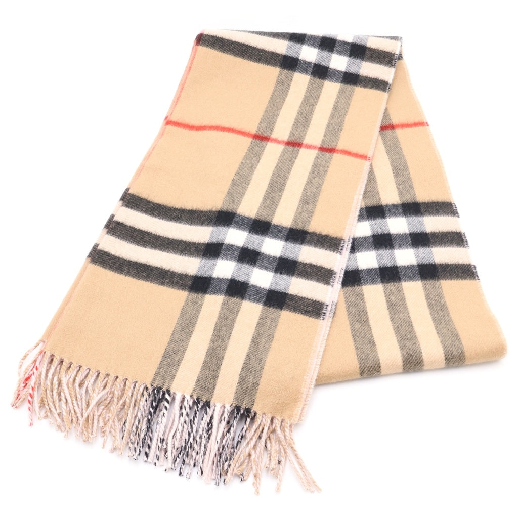 BURBERRY(バーバリー) ノバチェック カシミヤ マフラー ストール ブラウン/ネイビー/ピンク レディース