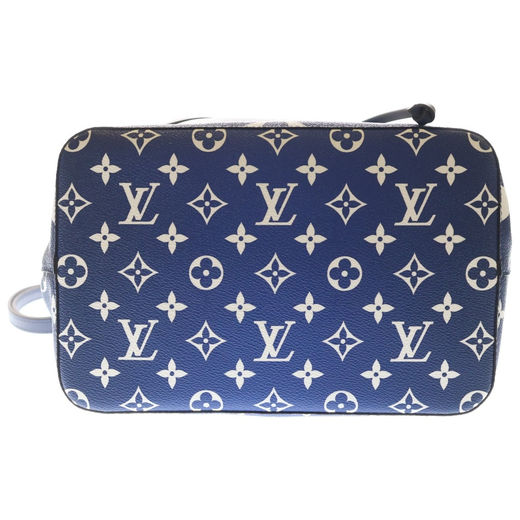 LOUIS VUITTON(ルイヴィトン) エスカル ネオノエ レザー 2WAY ハンドバッグ ショルダーバッグ 巾着バッグ ICタイプ ブルー/ホワイト M45126 レディース