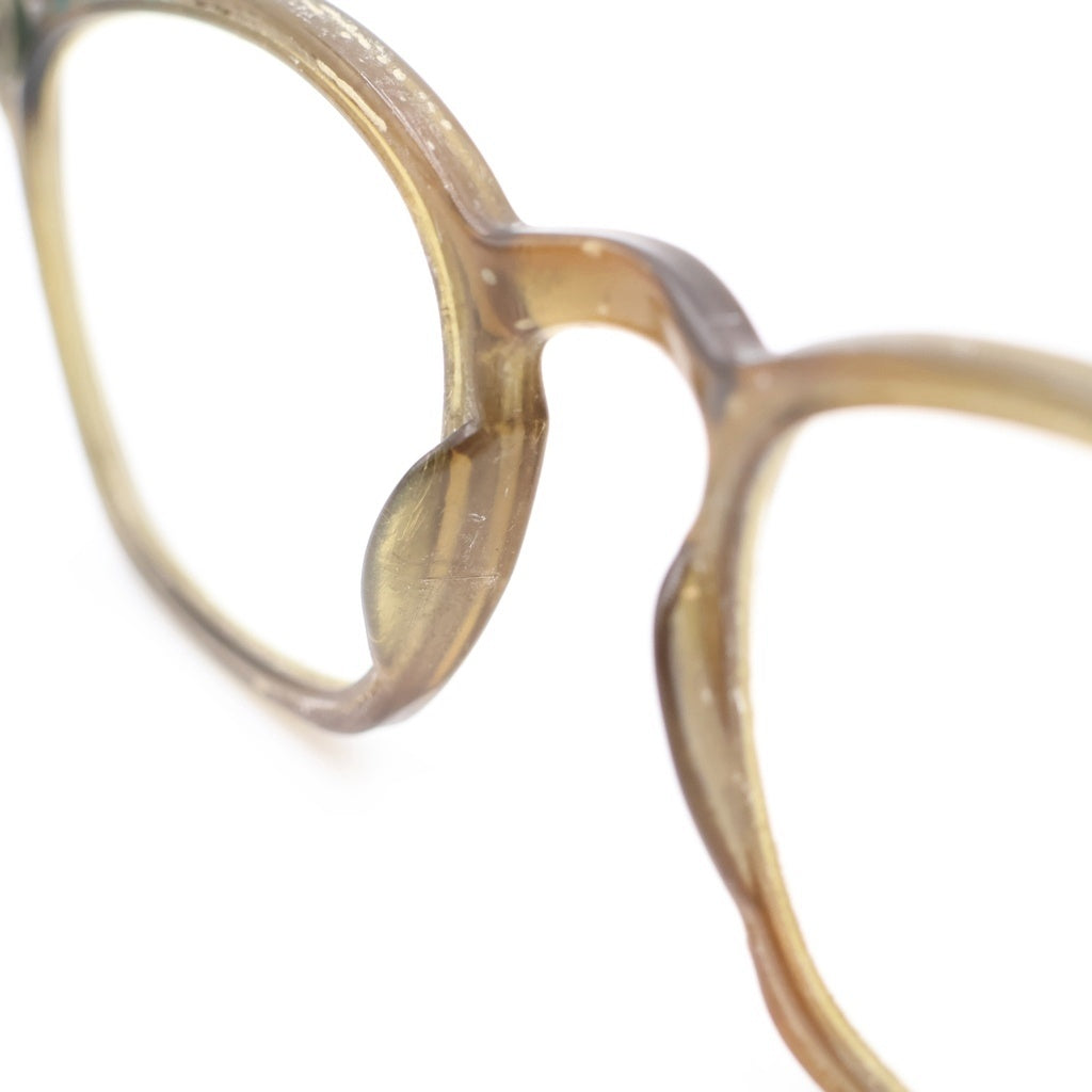 American Optical(アメリカンオプティカル) VINTAGE ヴィンテージ セーフティ AOリベット ウェリントンフレーム メガネ 眼鏡 アイウェア オリーブ