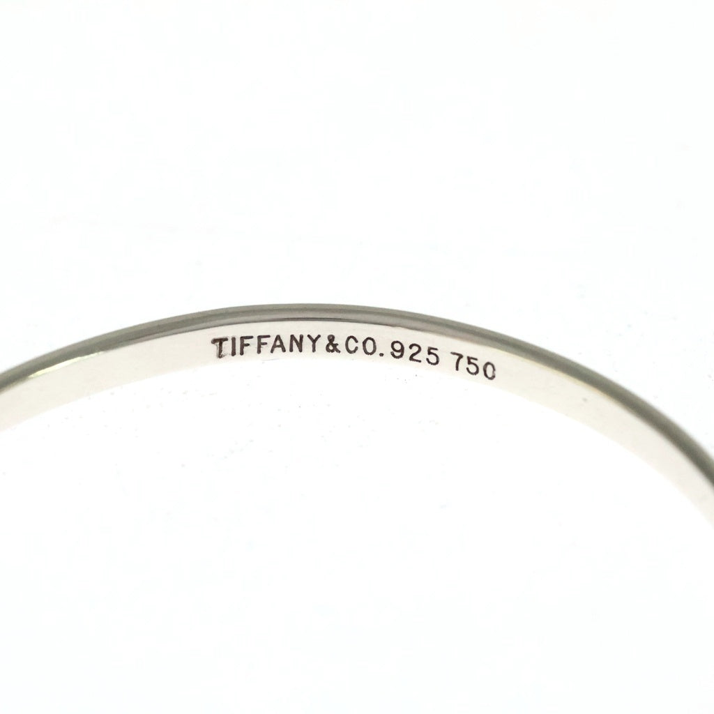 TIFFANY & Co.(ティファニー) ラブノット バングル ブレスレット シルバー×ゴールド SV925×750 レディース