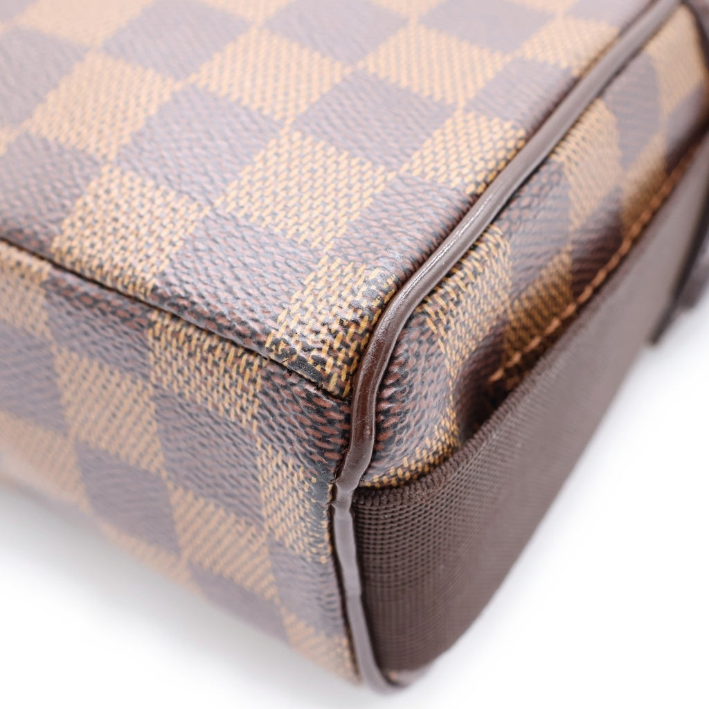 LOUIS VUITTON(ルイヴィトン) ダミエ オラフPM ショルダーバッグ ブラウン レザー×PVC N41442 ゴールド金具 レディース